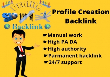 I will give you 30 high quality pa da profile creation backlinks for your business