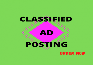 I will post your Ad to top classified ad posting sites