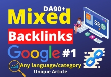 20 Manually Mixed Backlinks High Authority Permanent DoFollow link building Rich your site OnGoogle