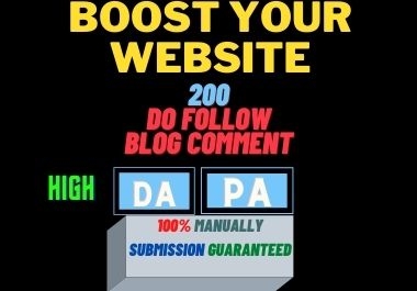 I will do 250 Dofollow Blog Comment Backlinks