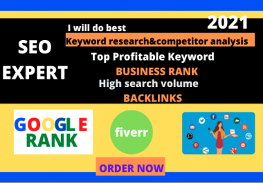 I will run Keyword Research & Competitor Analysis