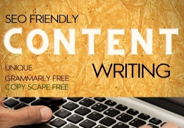 I will write SEO Friendly Content for your website or blog