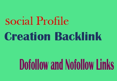 I will create manually 80 Social Profile Creation Back link on High DA PA Sites