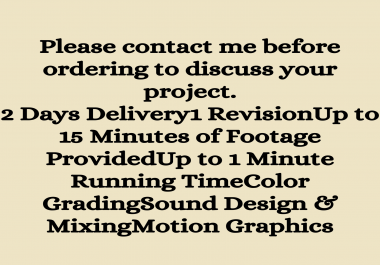 I will do professional video editing quickly and high quality