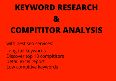 Keyword research & compititor analysis