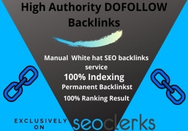 I will build a high authority SEO backlinks
