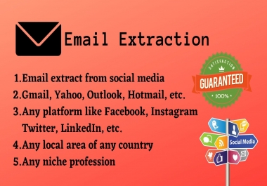 Email Extraction from Social media For any Country