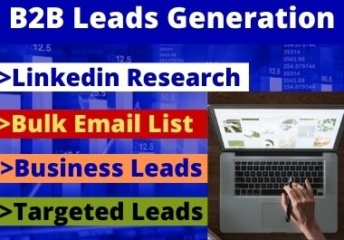 I will do B2B Lead Generation and Bulk Email List work