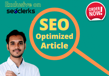 I will be your SEO optimized article writer and blog writer