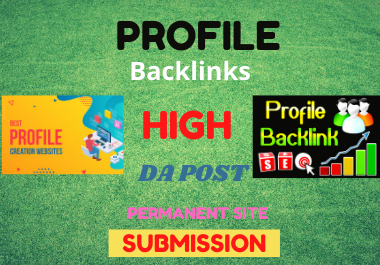 20 Profile Backlinks High Authority for Boost your website Ranking by manual link building