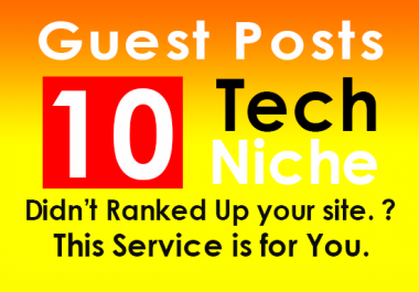 Publish guest post my Tech blog DR 72 permanent backlinks