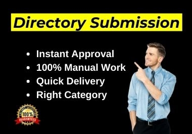 I will do 80 Directory Submissions with Instant Approval live links from USA web directories