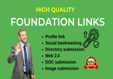 Create 30 off page optimization / Foundation backlinks through whitehat SEO link building