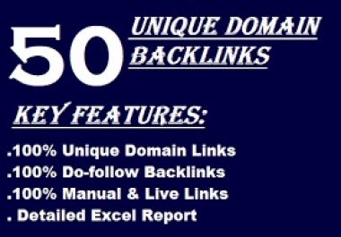 I will provide 50 unique domain high quality blog comment