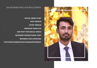 I will creative high quality social media post and story