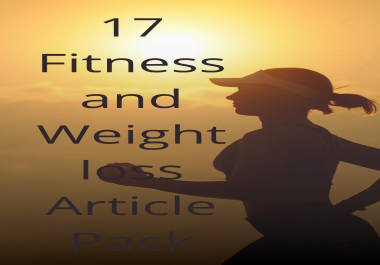 17 Fitness and Weight Loss Articles Pack