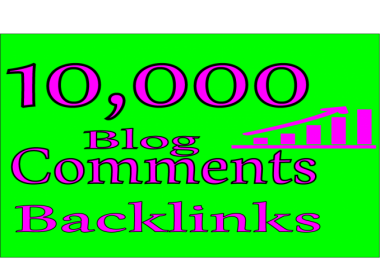 I'll create 10000 GSA blog comment backlinks for your website for google ranking