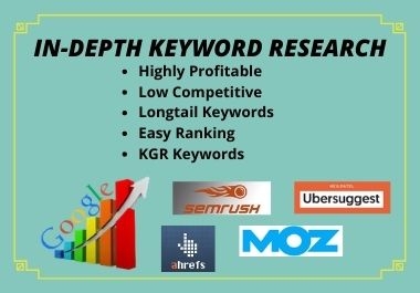 Will perform SEO Keyword Research & provide you easily rank able KGR Keyword