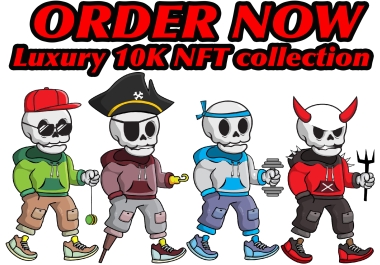 I will draw custom NFT art character illustration for your project