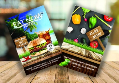 I will Design an eye catching FOOD FLYER