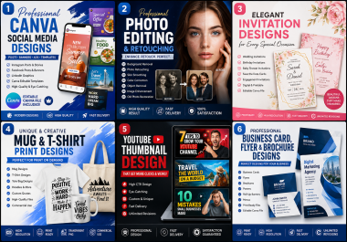 I will design professional Canva graphics,  invitations,  flyers,  business cards.