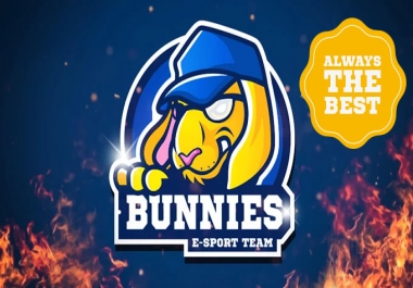 I will design esport logo for game, sports, team, cartoon, twitch