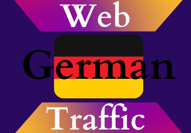German traffic for 30 days Unlimited traffic low bounce google analytics traceable web traffic