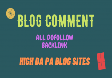 I will provide unique dofollow backlink manually by blog comment service
