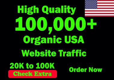 I will Drive 100,000 USA Keyword Targeted/Social Media Traffic To Your Website Within 30 Days.