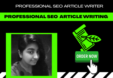 I will do professional SEO article writing for your blog