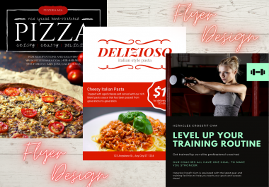 I will do design 3 amazing flyers