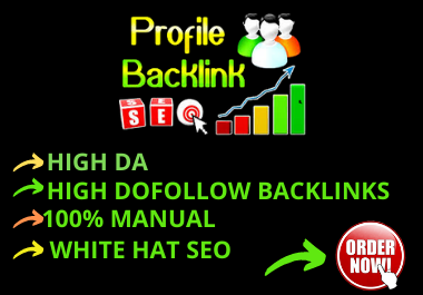 I will create 150 High DA Profile Backlink.