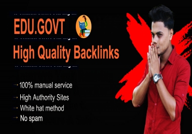 I will create high authority Edu govt dofollow SEO backlinks