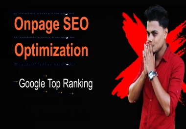 I will do amazing on page SEO optimization of your website