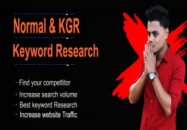 I will do advanced amazing keyword research for your SEO journey