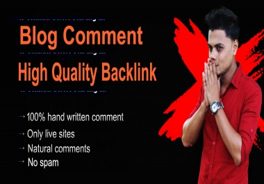 make high quality backlinks using blog comments for google ranking