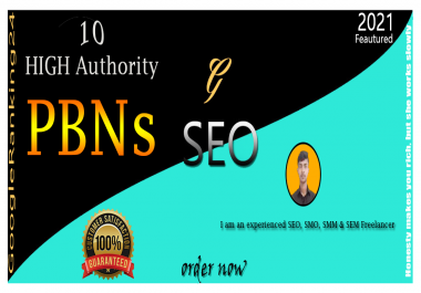 GET Permanently 10 HIGH Authority PBNs BackLinks On Home Page