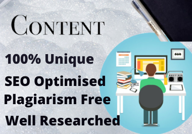 1000+ words SEO Optimised Content Writing