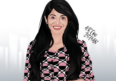 I will draw amazing cartoon or vector portrait for special events,  anniversary,  gift