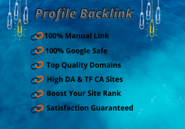 I Will Make 100 Manual Profile Backlinks High Authority Websites
