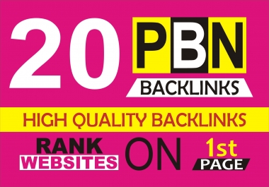 Build 20 PBN High PA DA TF CF Permanent SEO Backlinks High Metrics Aged Dofollow Quality Links