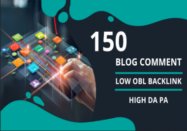 I will do manually 150 dofollow blog comment backlinks with low obl
