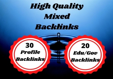 Build 50 edu and profile backlinks for manual SEO link building