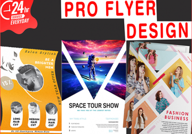 I will design clean, attractive flyers