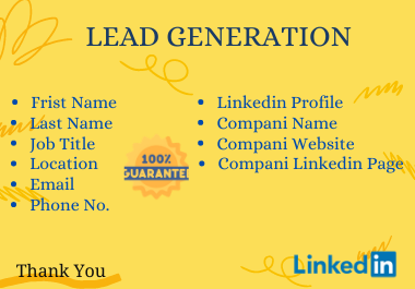I will do B2b lead generation for your business.