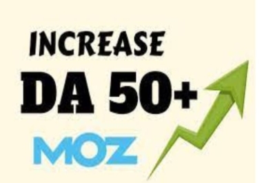 Da50+ moZ increase with manually backlink