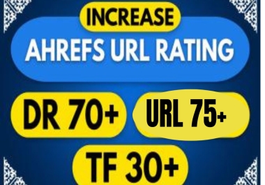 I will increase your websitedomain rating 70 URL 75 AND TF 30
