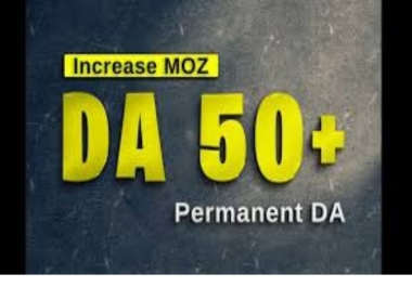 I will increase domain authority moz da 50 permanent.