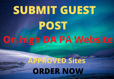 I will publish your quality Guest post on Top 10 sites