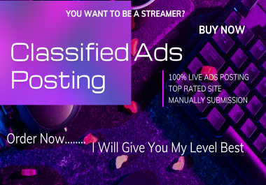 I will do 100 classified ads posting for your website ranking,  heavy traffic of google site-